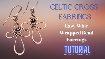 Celtic Cross Earrings!  Tutorial, Cute, Easy, Fun!