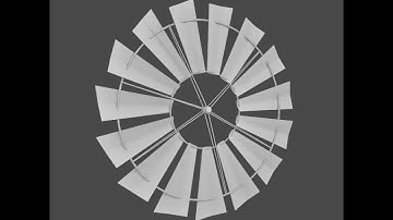 Simple Windmill 3d modeling process