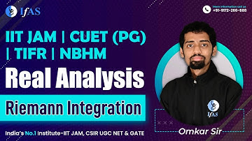 Riemann Integration in Real Analysis | IIT JAM Mathematics | IFAS