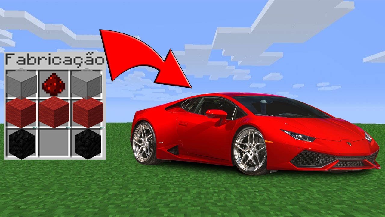 Criei um CARRO usando POUCA COISA no Minecraft!