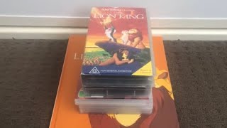 My The Lion King DVD VHS and Book Collection
