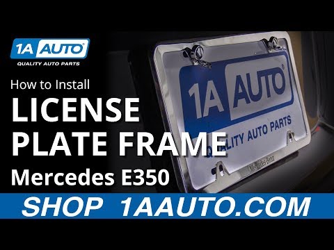 How to Install License Plate Frame 09-16 Mercedes E350