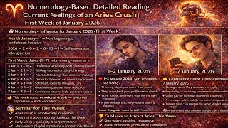 Current Feelings of Your Aries Crush | First Week of January 2026 | Numerology Love Forecast screenshot 1