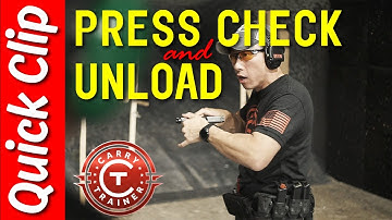 Press Check & Safely Unloading a Pistol with Sang Lee