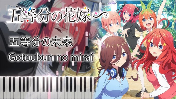 Go-Tōbun no Hanayome movie teaser trailer Sheet music for Piano (Solo)