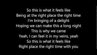 Olly Murs - Right Place Right Time (Lyrics) chords