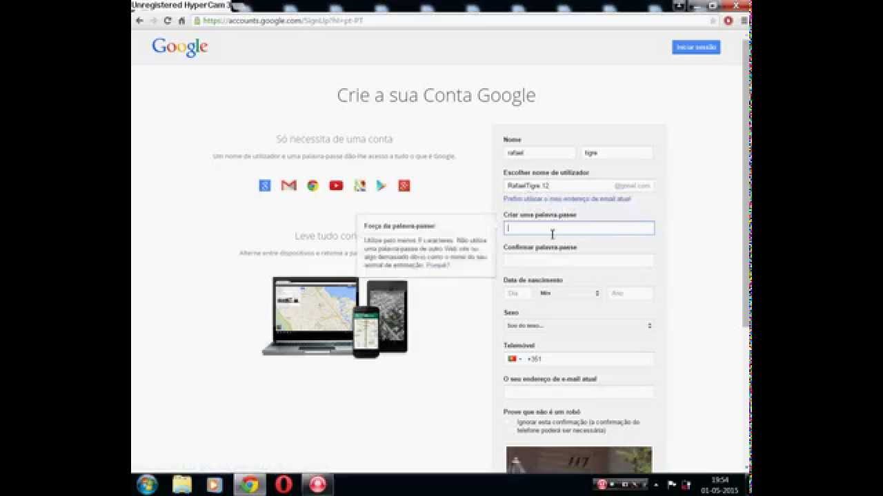 Criar Conta No Gmail Para Tablet Android