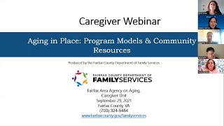 Aging in Place: Program Models & Community Resources