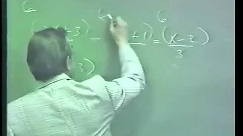 First Degree Equations