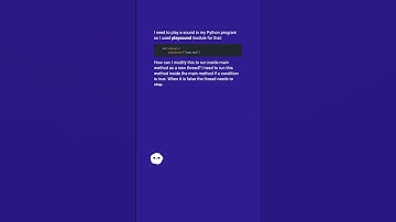 Python execute playsound in separate thread #shorts