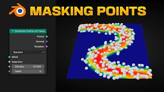 How to MASK POINTS on Faces in Blender - Geometry Nodes