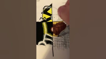 Homer Simpson in 4 different styles #art #shorts