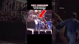 Ozzy Osbourne Pushes Security To Let Fan Sing
