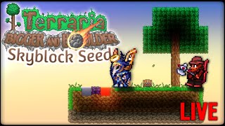 Terraria's NEW Skyblock with an equal opportunity whipper