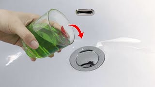 Cleans the drain better than a machine. The smell disappears