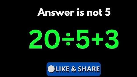 “99% People Get This Math Question Wrong! Can You Solve It Correctly?”