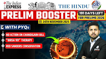 Daily Current Affairs- 24 November 2025 | Current Affairs Today | Prelim Booster