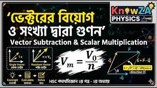 scalars and vector 2 | Vector Subtraction & Multiplication | Class 11 | KnowZA Physics