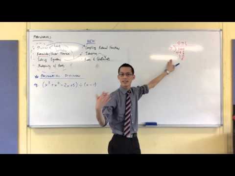 Polynomial Division (1 of 4: Extending the Long Division technique to accommodate Functions)