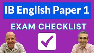 Ib English A Paper 1 Checklist - Watch 5 Minutes Before Exams