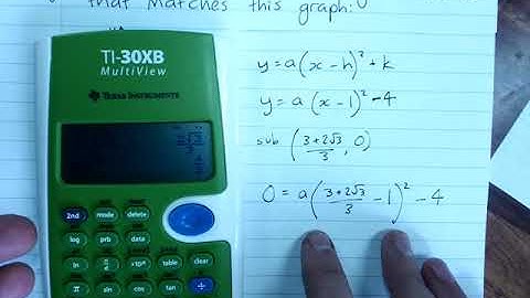 Finding the equation of a quadratic given x intercepts as exact values