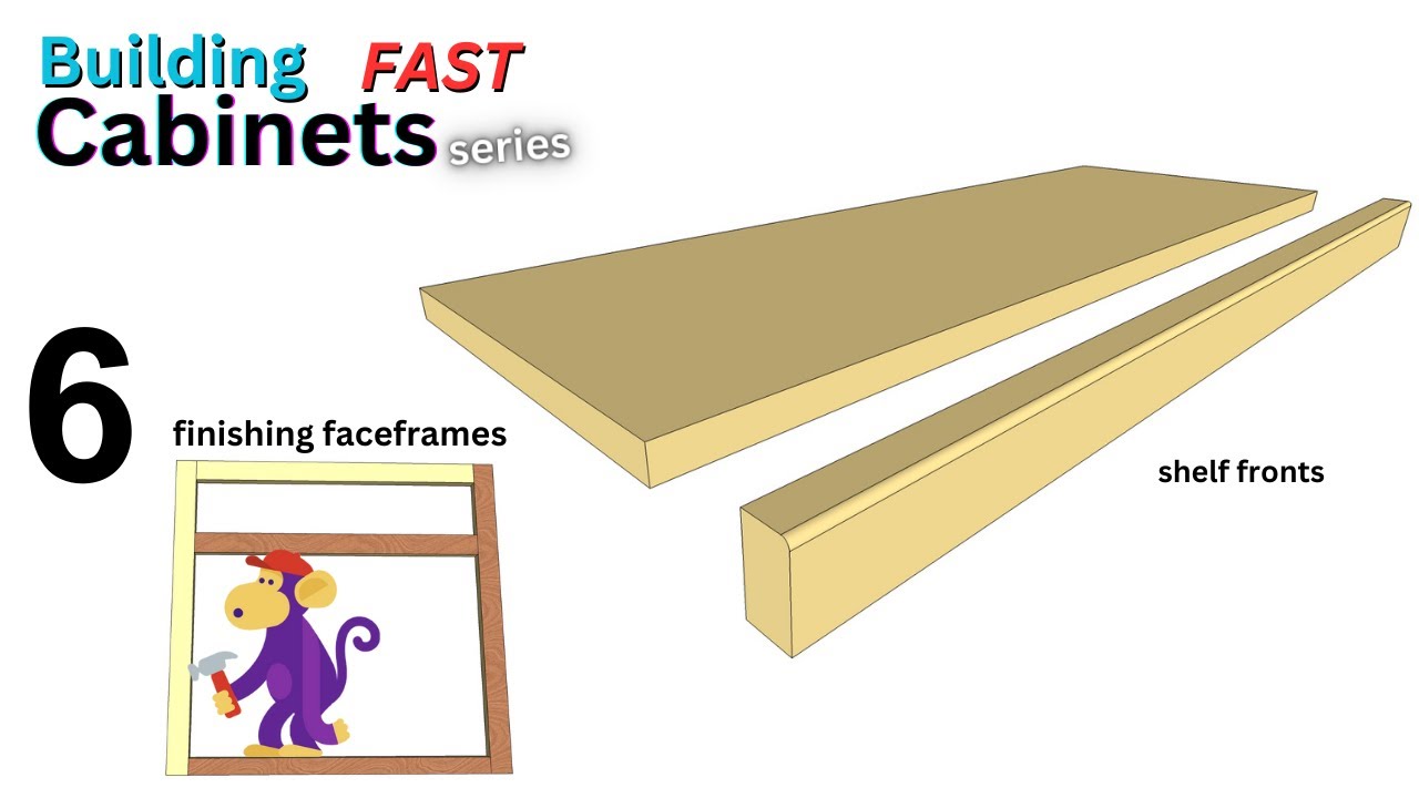 How I build 6 making shelves and finishing face frames YouTube
