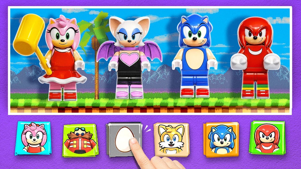LEGO Sonic In Sprunki Game! 💙 *Make Best ASMR Gadgets and Paper DIY*