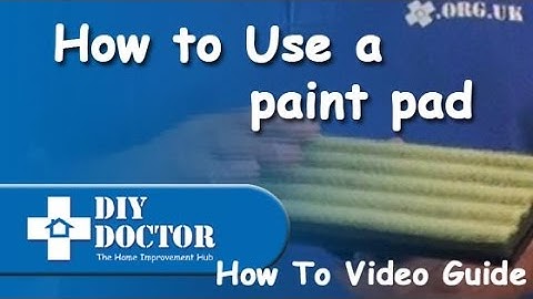 Using a paint pad