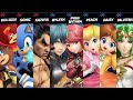 Super Smash Bros. Ultimate - Optimus Prime and Users vs Byleth Pyra/Mythra Peach Daisy and Palutena