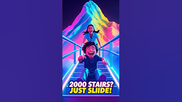 2000 Steps… Or One Crazy Slide? 😲 #shorts
