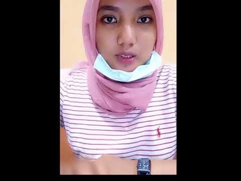 Gadis Hijab Live pake masker