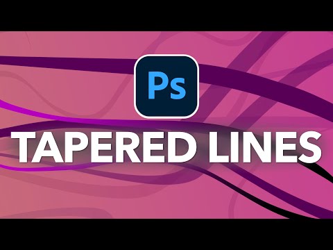 Easy Tapered Lines in Photoshop [SELECTION TOOLS LINE HACKS]