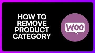 Как удалить категорию товара в WooCommerce
