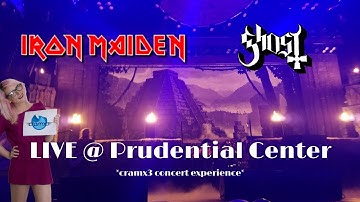 Iron Maiden & Ghost Live Prudential Center NJ 6/7/2017 *cramx3 concert experience*