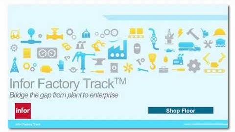 Infor Factory Track | ShopFloor Overview