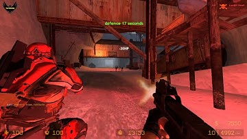 ZOMBIE ESCAPE MOD ON COUNTER-STRIKE: SOURCE, MAP: ZE_alien_vs_predator, level 1, CSS