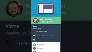 video switchit app digital business card visme screenshot 1