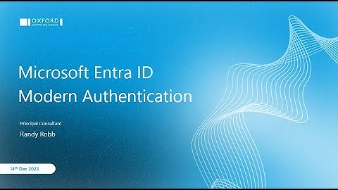 Demystifying Modern Authentication