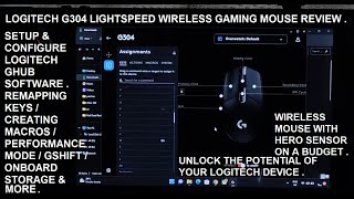 Logitech G304 Mouse Review | G HUB Software Setup | Remap Keys | Macros | G SHIFT | Onboard Storage screenshot 4