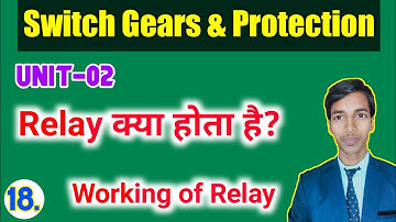 relay, relay working, relay in hindi //Unit-2//Switch Gears & Protection//#study_powerpoint