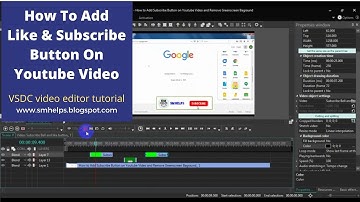 How to add Animated Like and Subscribe Button on YouTube Video | VSDC Free Video Editor Tutorial