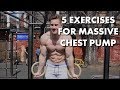 5 EXERCISES FOR MASSIVE CHEST PUMP || NO WEIGHTS