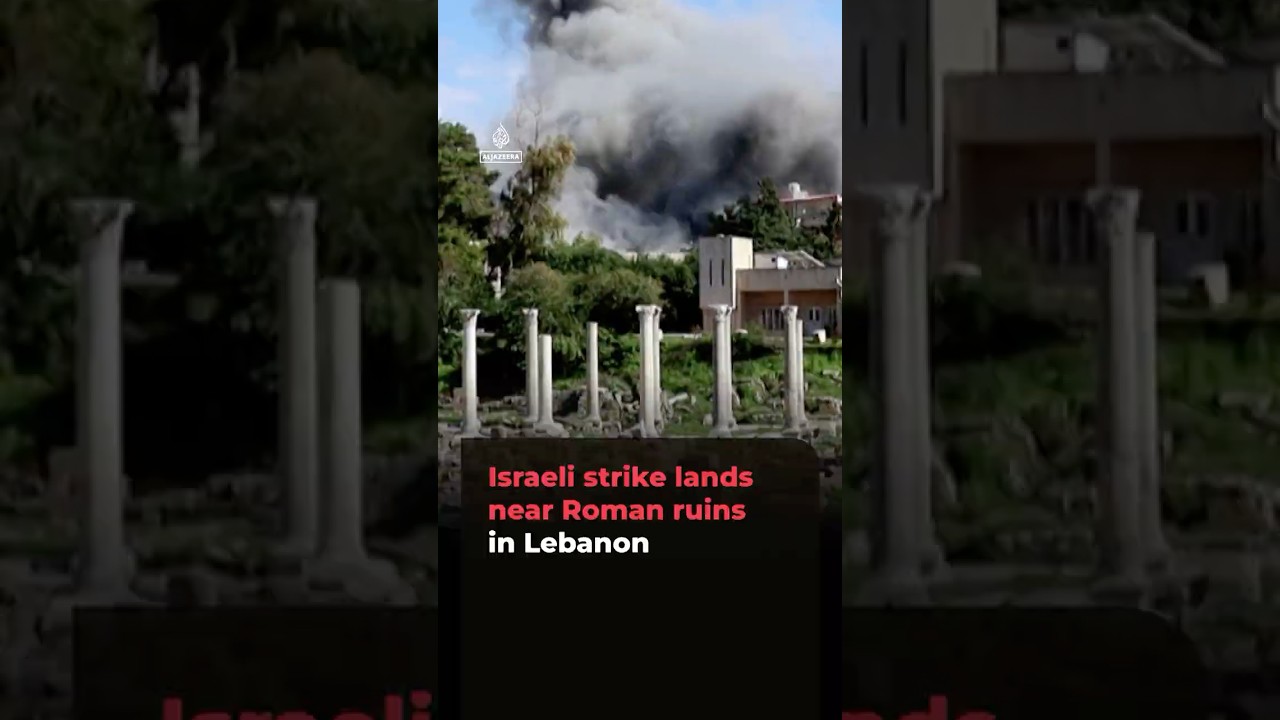 Israeli strike lands near Roman ruins in Lebanon | AJ #shorts