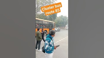 Cluster bus route 85 Anand Vihar I.S.B.T. to Punjabi Bagh (T) #delhi_dtc