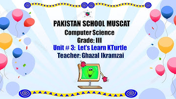Grade 3: Computer Science: Unit#3Let