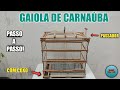 Terminando a gaiola com coxo | feita de carnaúba (Passo a passo).pt2