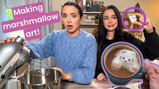 Trying To Make Marshmallow Art  Merrell Twins Live