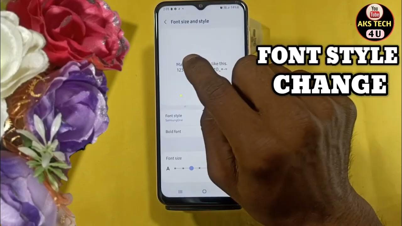 how-to-change-font-style-in-samsung-galaxy-a13-samsung-a13-font-style