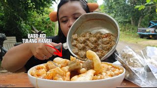 MUKBANG 3 PORSI BASO ACI TULANG RANGU PEDES NYELEKIT🔥