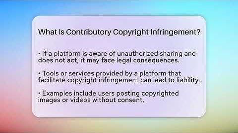 What Is Contributory Copyright Infringement? - Everyday-Networking